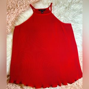 NWOT Red Banana Republic Ruffle Hem Tank